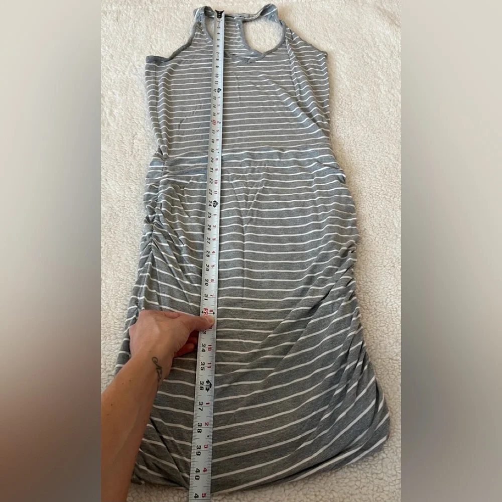 Athleta Racerback Striped Tee Dress - Size Small